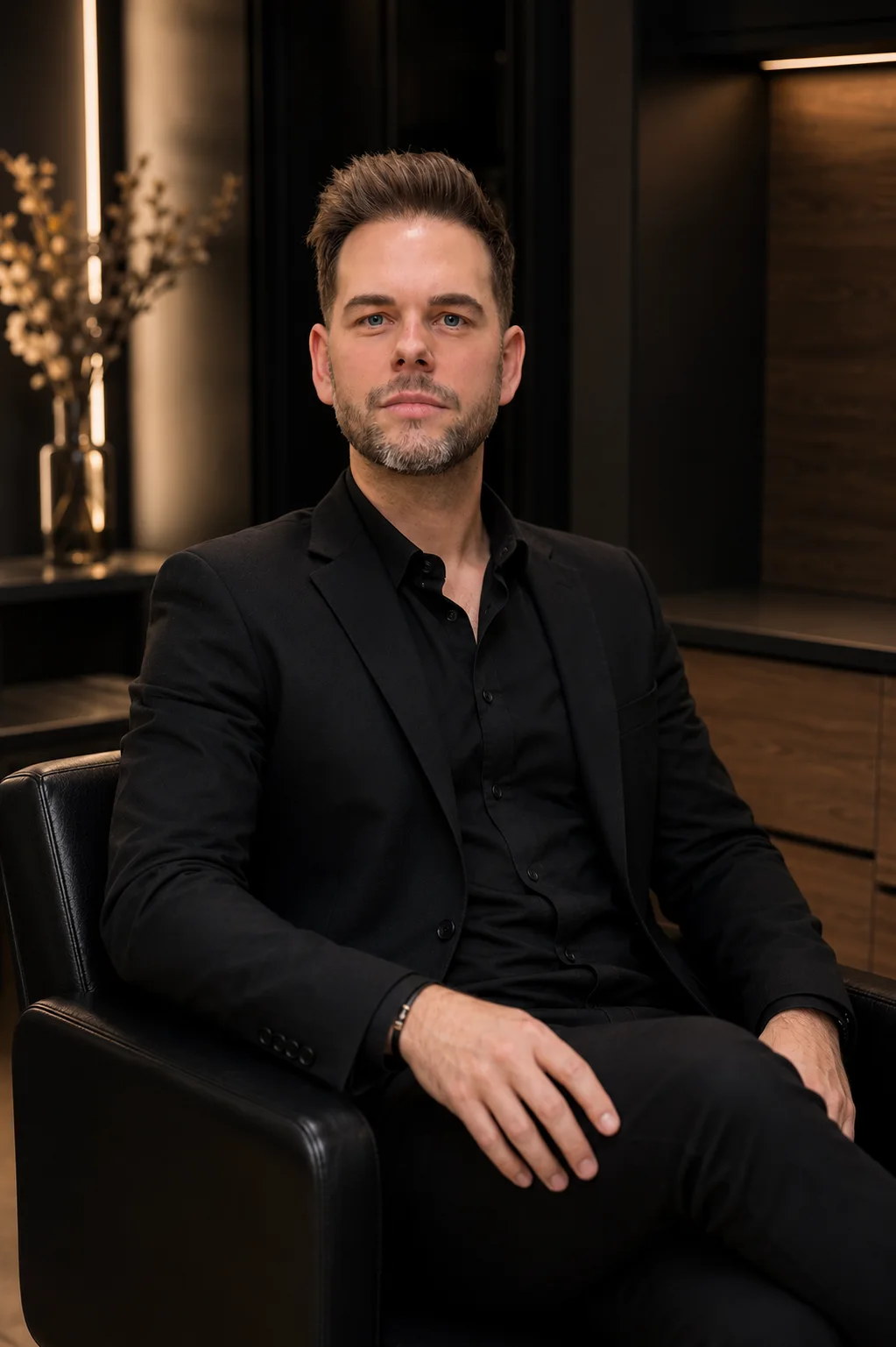 Christoph Nussbaumer, Intercoiffure, Meisterfriseur und Diplom-Colorist (KI-generiertes Bild)