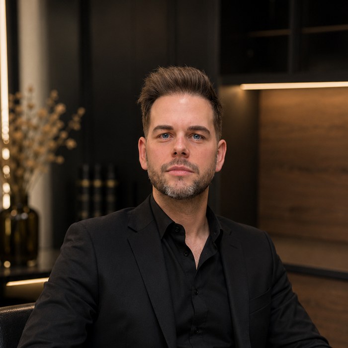 Christoph Nussbaumer – Intercoiffure, Meisterfriseur und dipl. Colorist (KI-generiert)