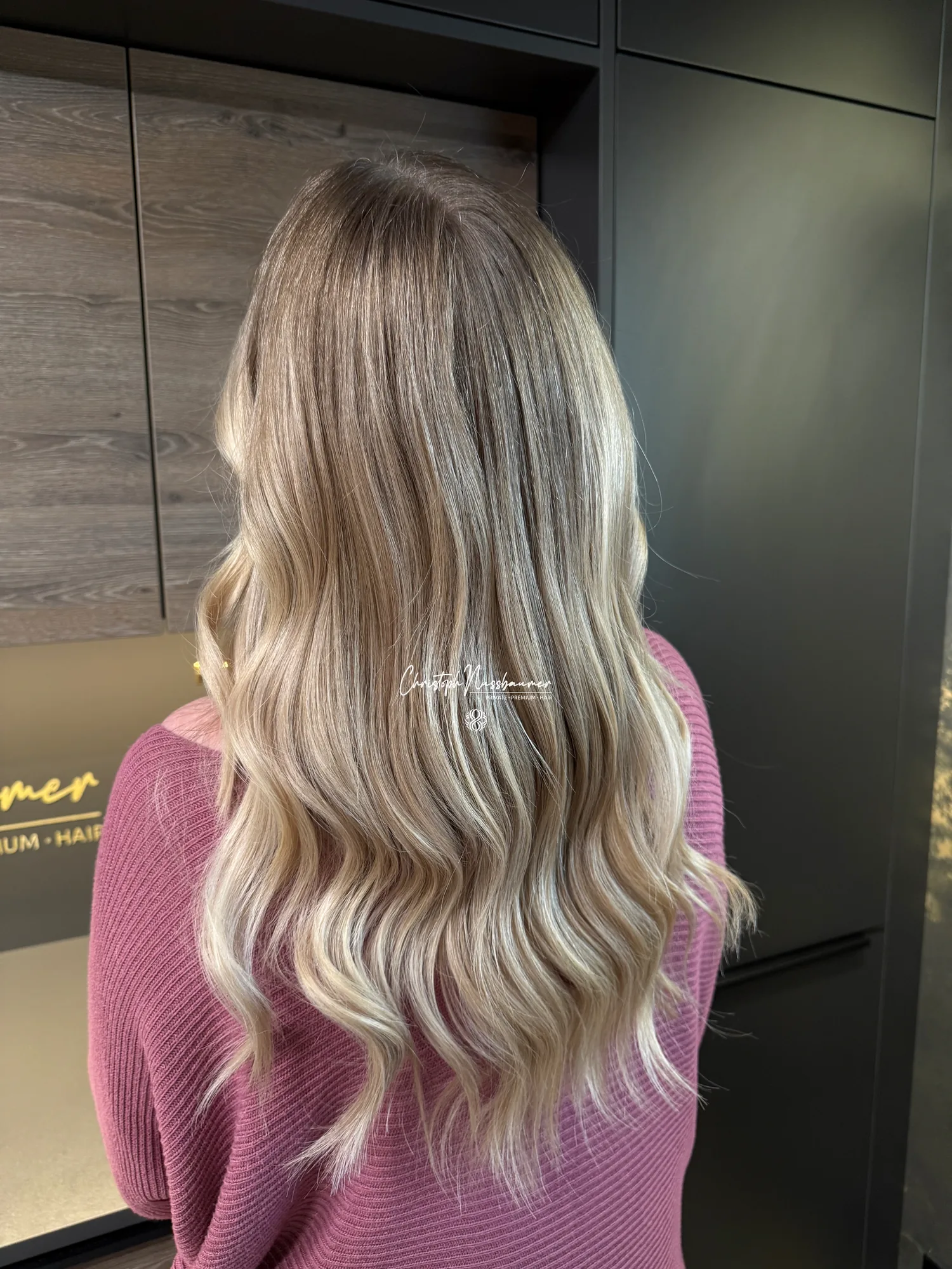 Nachher – weiches Blond per Foilyage