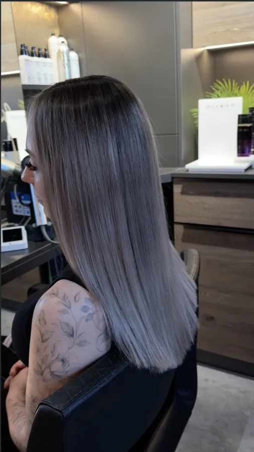 Nachher: kühles, klares Blond